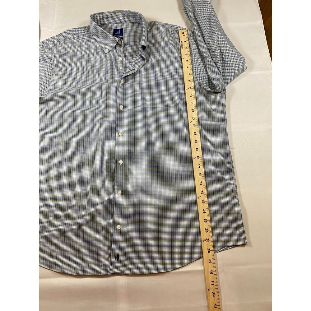 Johnnie O Prep Performance Plaid Button Down Shirt Men's XXL Long Sleeve - Picture 7 of 11